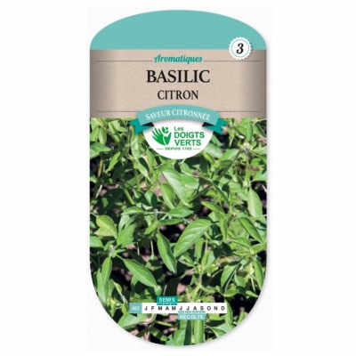 Graines Basilic Citron - Les Doigts Verts