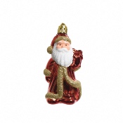 Pre Nol -Santa Claus - Rouge et Or  Suspendre